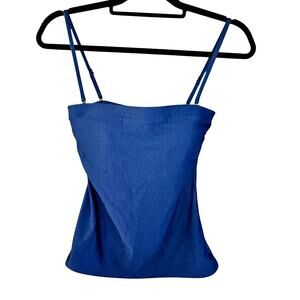 Calia Bandeau Tankini Swim Top Built in Bra Removable Straps Carrie Underwood XS